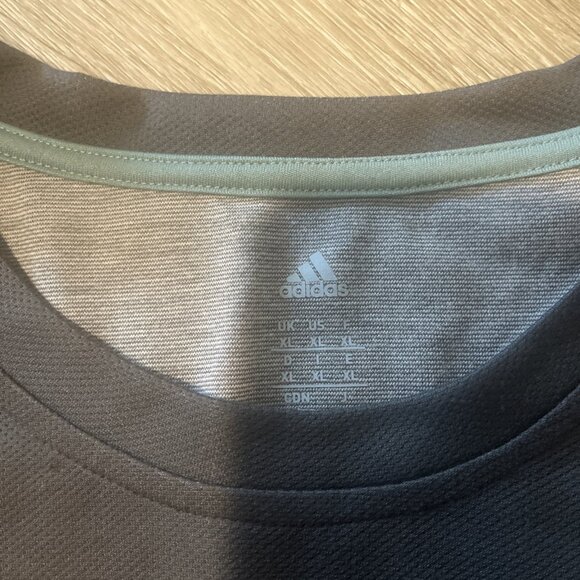 Adidas Men's Athlete ID Long Sleeve Tee 1114528, XL Gray - Picture 2 of 3